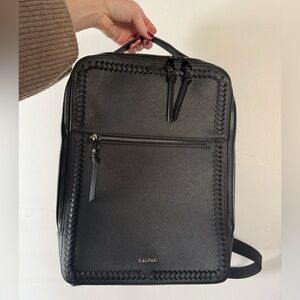 Calpak Black Women’s Backpack with Braided Detail